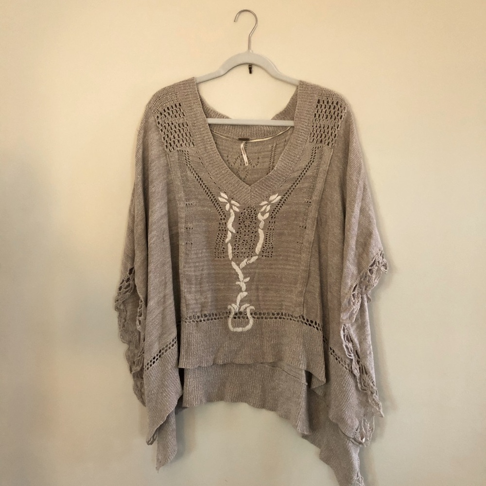 Free People knit tunic top sweater